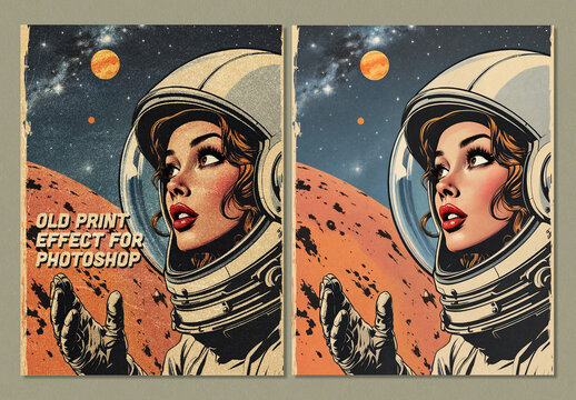 Old Print Effect for Photoshop