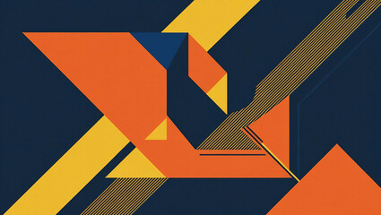 Abstract Geometric Shapes Design