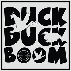 Duck Duck Boom SVG, Duck Hunting SVG, Hunting Season SVG