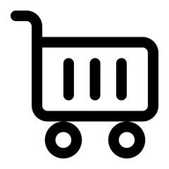 shopping cart icon for illustration
