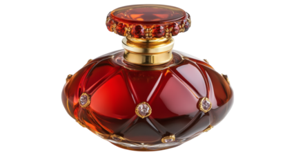 Perfume bottle isolated on white background