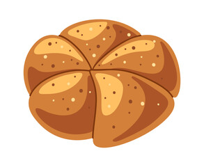 Delicious sweet bun bakery product