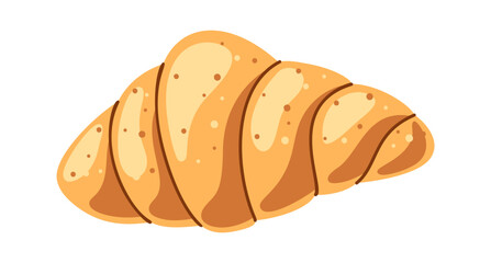 Croissant baked French gourmet dessert