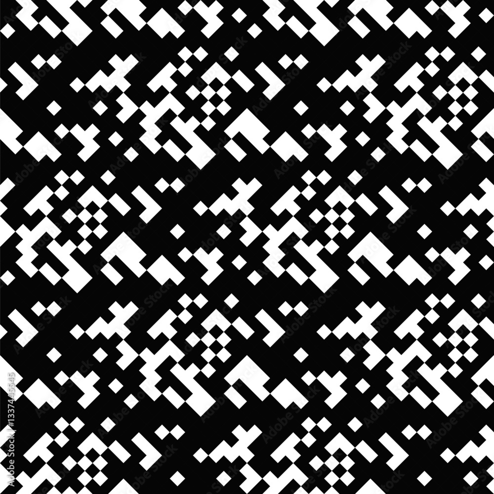 Poster abstract seamless diagonal black and white pattern background - repeating vector design