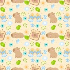 Cute Capybara Seamless