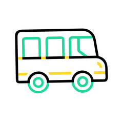 Fototapeta premium Eco-friendly public transport bus design concept