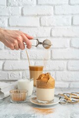 coffee, drink, glass, cup, cappuccino, latte, beverage, cafe, hot, espresso, macchiato