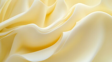 Obraz premium Abstract Creamy Yellow Swirling Texture Background