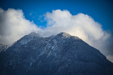 Snowy peaks of the Alps in Austria