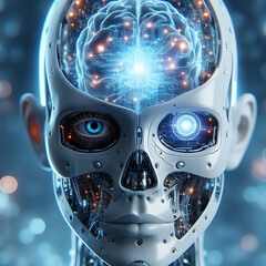 Futuristic spaceship in space