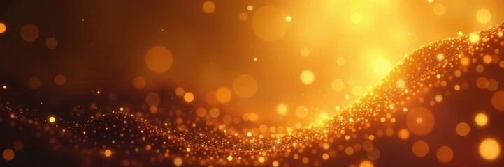 Abstract gold light rays, shimmering ethereal background, golden hour, background