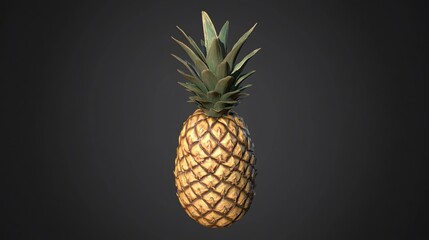 Pineapple, vibrant, tropical fruit
