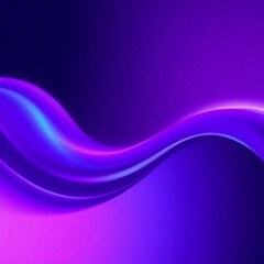 Naklejka premium A curving, dynamic purple ribbon with gradient highlights flows across a dark canvas, creating a modern and visually compelling abstract image