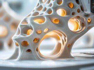 3D printers producing custom parts for aerospace applications, Additive Manufacturing, Innovative and high-tech