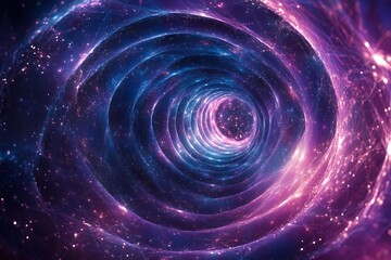 Fototapeta premium Abstract Cosmic Tunnel Of Light And Energy