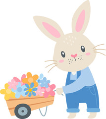 Easter Bunny, Vintage Easter Rabbit, Blue, Classic