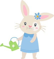 Easter Bunny, Vintage Easter Rabbit, Blue, Classic