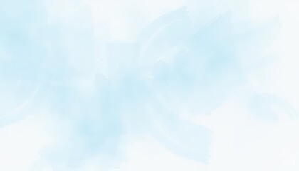 Soft, ethereal light blue watercolor wash, subtle brushstrokes, gradient transitions, spring, blue