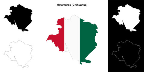 Matamoros outline map