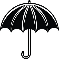 black umbrella vector illustration