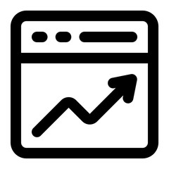 graph icon for illustarion