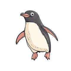 Obraz premium Surprising Cartoon Penguin Illustration