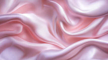 Obraz premium Pale dusty rose pink pearl white abstract background. Silk satin fabric.