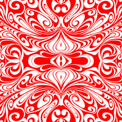 simple seamless abstract red and white pattern, texture