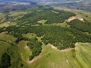 Aerial view of Vitosha Mountain near Village of Rudartsi, Bulgaria