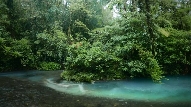Rio Celeste &ndash; Crystal Clear River Flowing Through the Rainforest