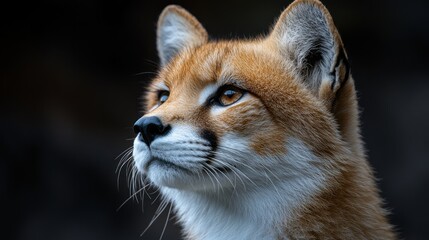 Obraz premium Majestic Manul: A Close-Up Portrait of a Wild Cat