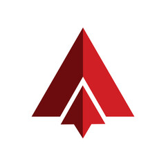 Fototapeta premium letter A, arrow, logo
