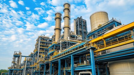 Zinc refining machinery operating in a high-tech industrial environment