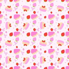 Vintage Coquette Cake Seamless