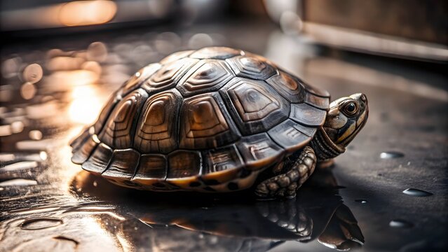 Bronze Turtle Sculpture