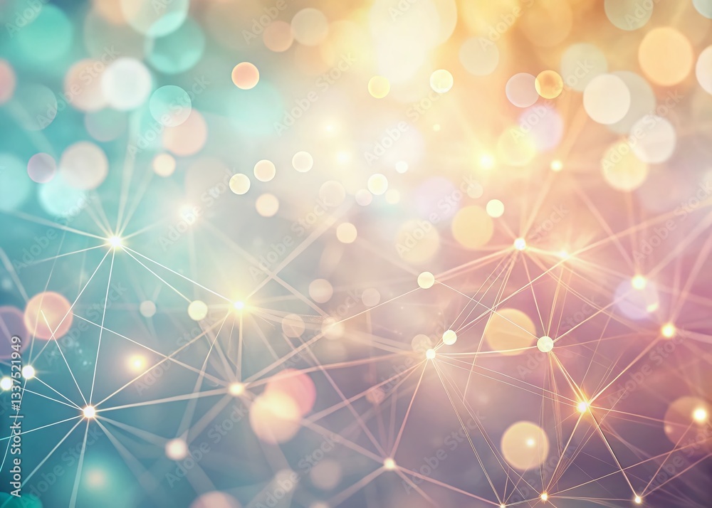 Poster abstract line pattern bokeh background: soft focus geometric design