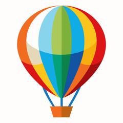 Naklejka premium colorful hot air balloon