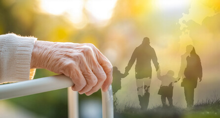 Beauty of past experiences and generational connections concept