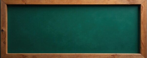 Empty wooden-framed blackboard, ready for message , background, office, antique