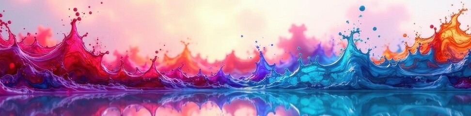 Frame contains water with dissolving acrylics; colorful abstract swirls , swirl, water, liquid