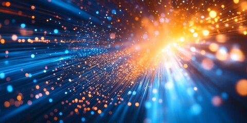 Obraz premium Dynamic energy burst through space