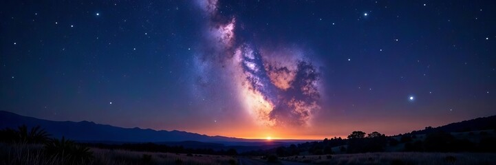 Naklejka premium Gorgeous shot of twinkling constellations and galaxies in the Australian night sky, beauty, stars