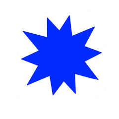 Obraz premium blue star icon