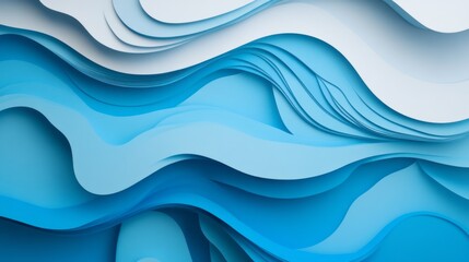 Fototapeta premium Abstract blue background with smooth gradient and subtle light effects, featuring soft flowing shapes and modern minimalist design for elegant digital wallpaper, graphic design projects, and futuristi