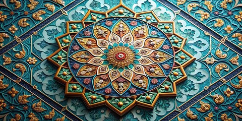 Aerial View Decorative Ornament Logo Template Design, Abstract Shapes & Patterns