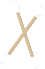 cotton swab icon stock png illustration transparent background