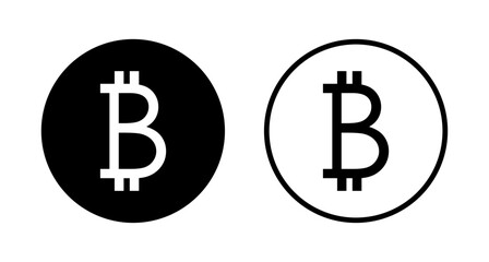Bitcoin icon logo design. bitcoin sign and symbol. payment symbol. cryptocurrency logo