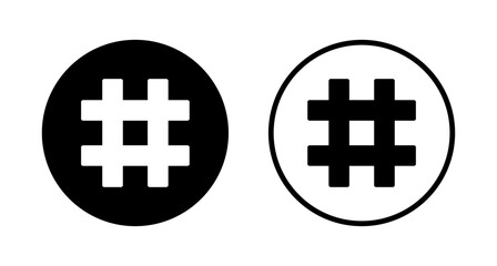 Hashtag icon logo design. hashtag sign and symbol