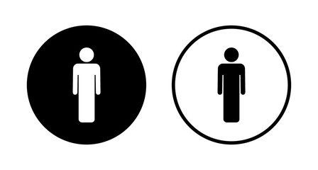 Man icon logo design. male sign and symbol. human symbol