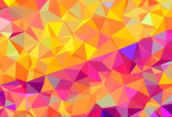 Obraz premium Intricate, colorful geometric poly pattern forming vibrant abstract background, illustration, surface
